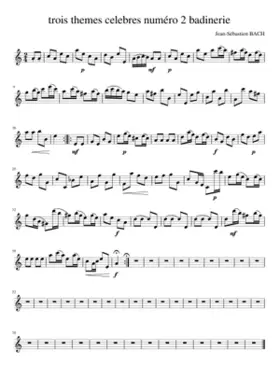 Orchestral Suite No.2 in B minor BWV 1067 No. 7 Badinerie