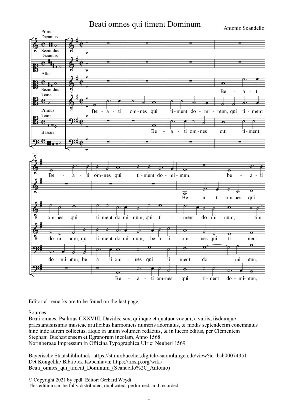 Beati omnes - Page 1