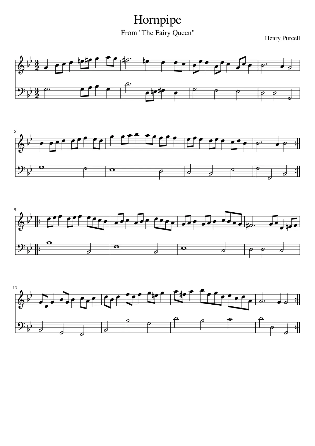 Hornpipe - Page 1