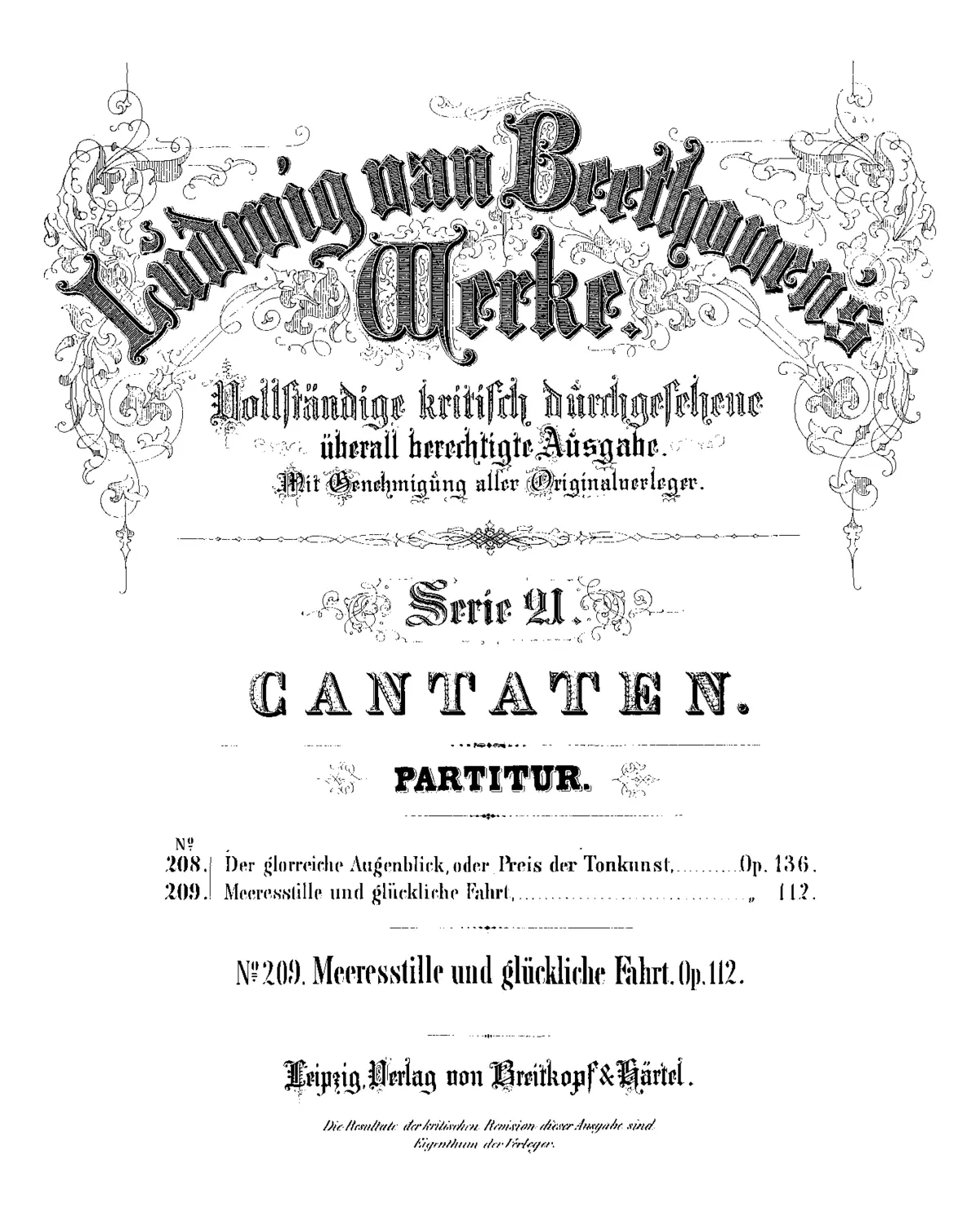 Meerestille und gluckliche Fahrt - Page 1