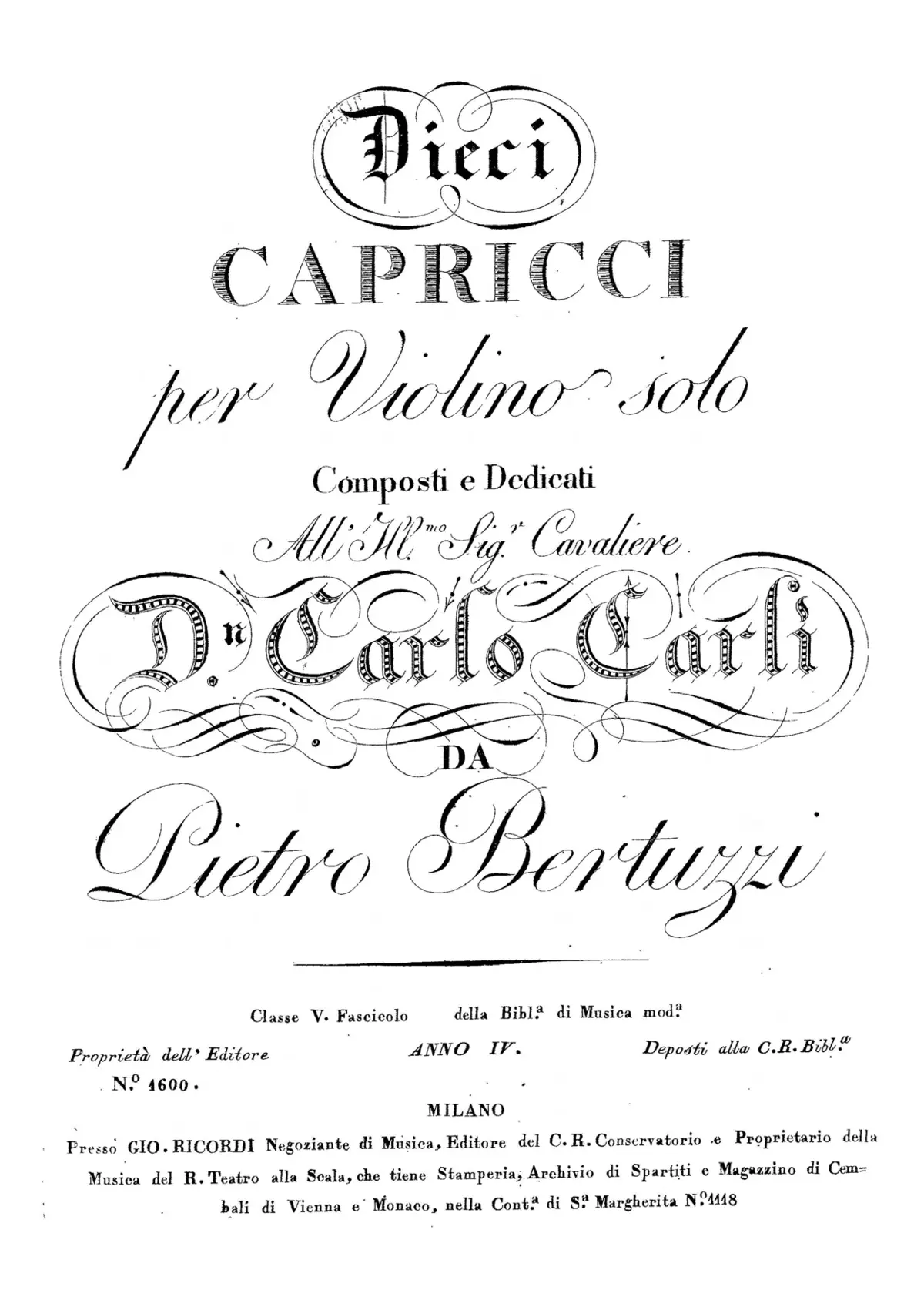 10 Caprices for Violin - Page 1