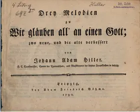 3 Melodien zu "Wir gläuben all' an einen Gott"