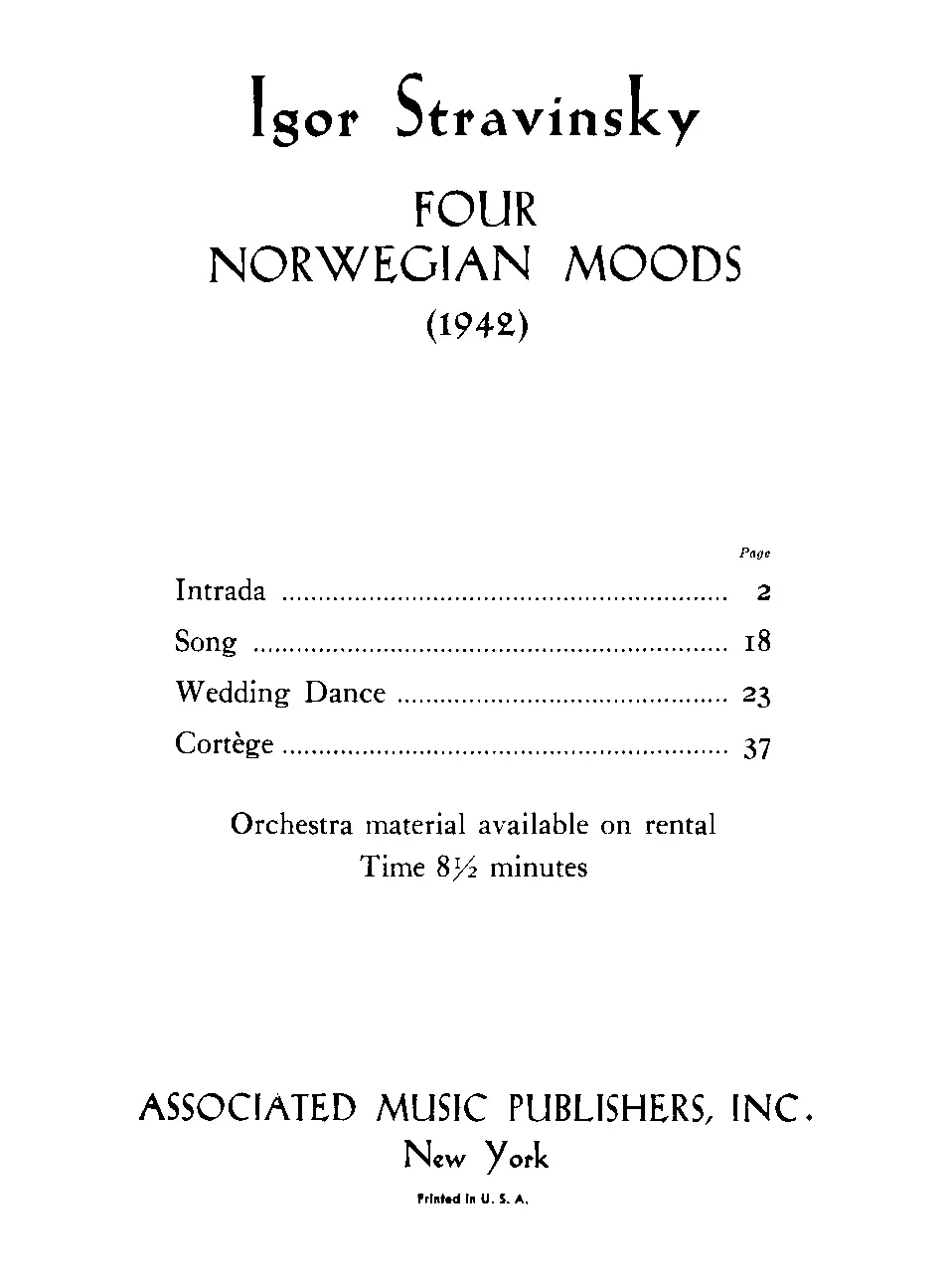 4 Norwegian Moods - Page 1