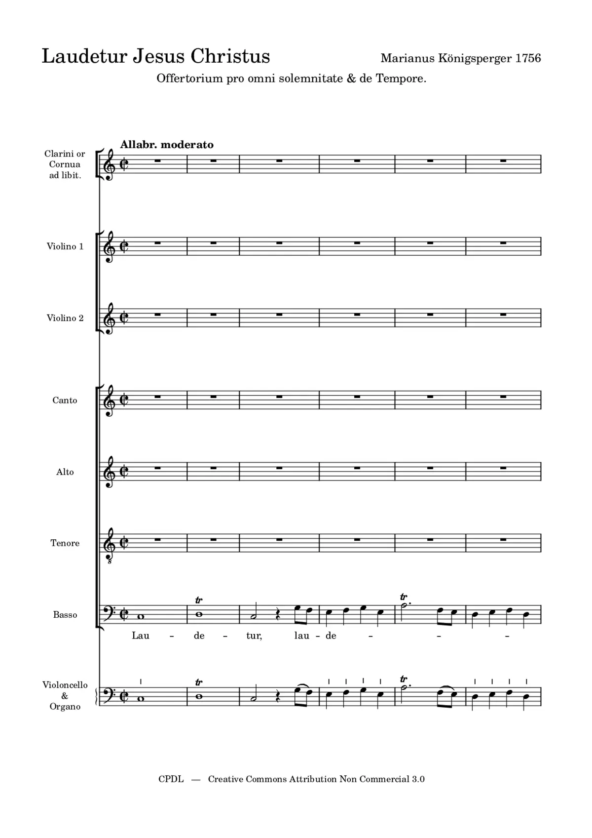 Laudetur Jesus Christus - Page 1