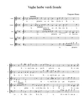 Vaghe herbe verdi fronde