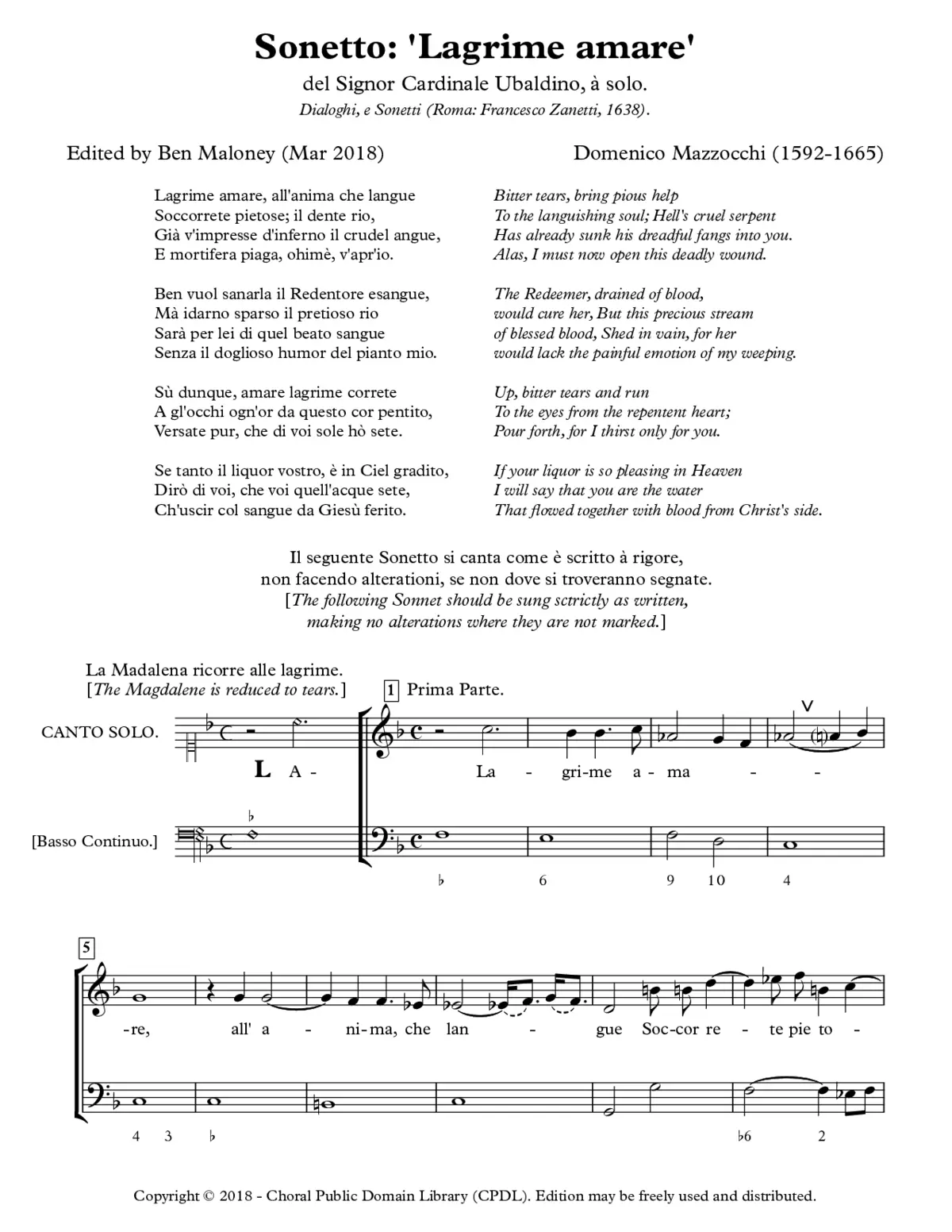 Lagrime amare - Page 1