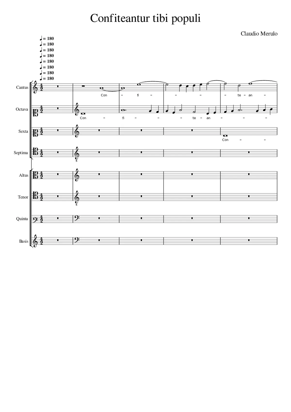Confiteantur tibi populi - Page 1