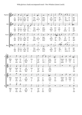 With glorious clouds encompassed round