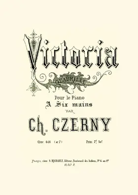 Victoria quadrille pour le piano à six mains