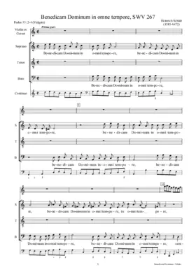 Benedicam Dominum in omni tempore, SWV 267