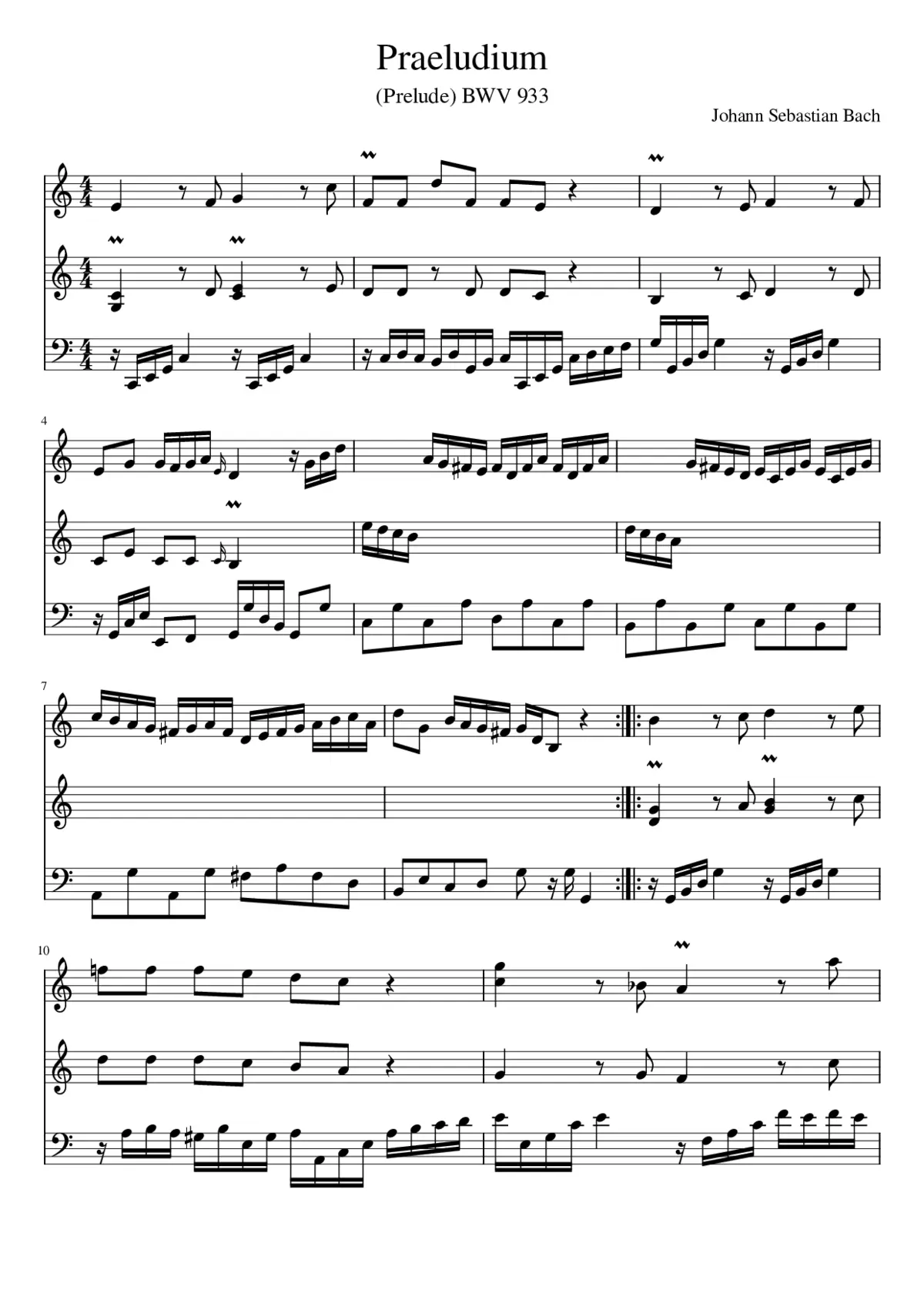 Praeludium - Page 1