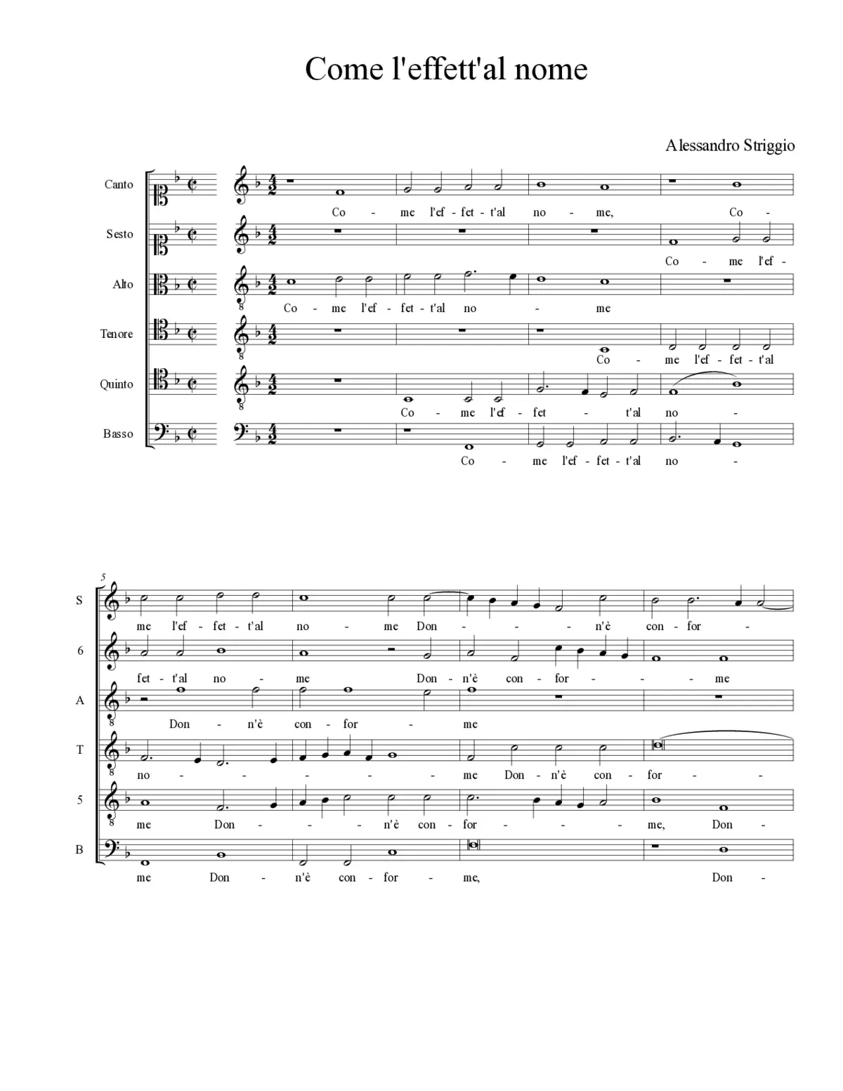 Come l'effett'al nome - Page 1