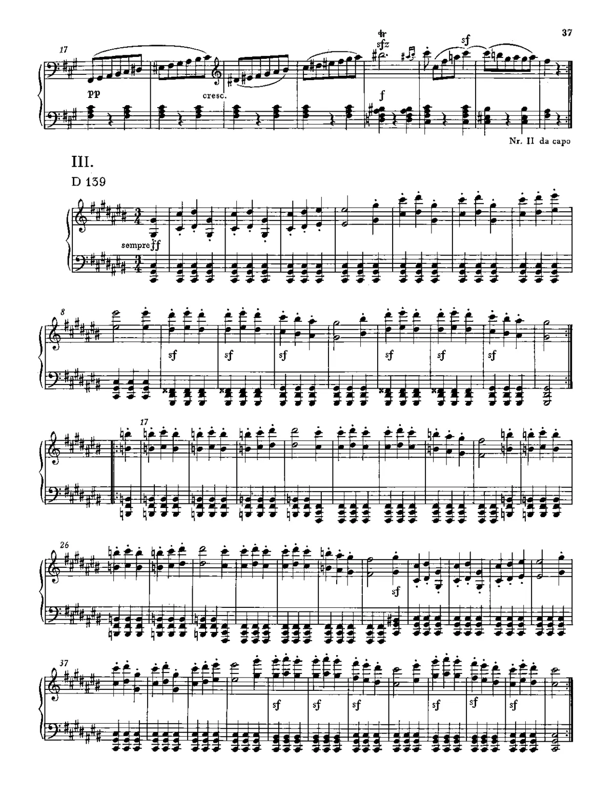 German Dance in C-sharp major with Trio in A major - Page 1