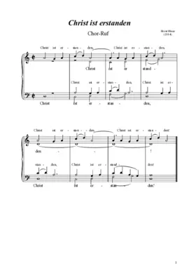 Christ ist erstanden - Chor-Ruf