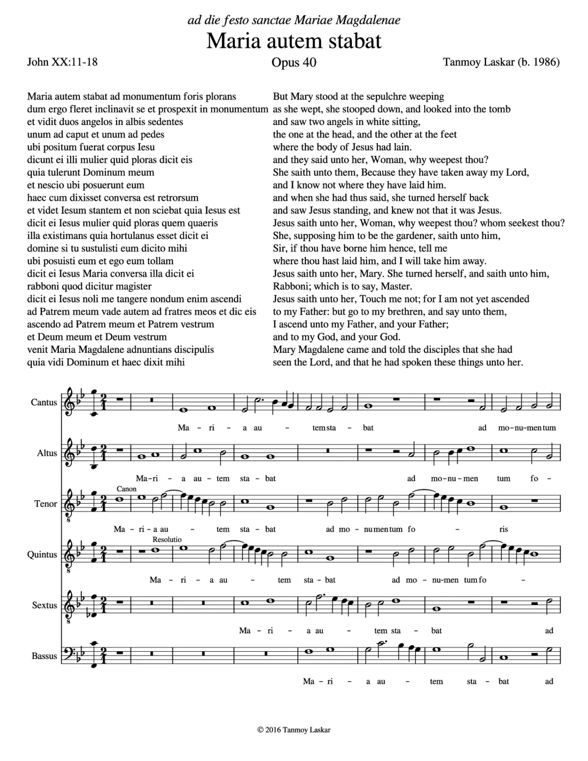 Maria autem stabat - Page 1