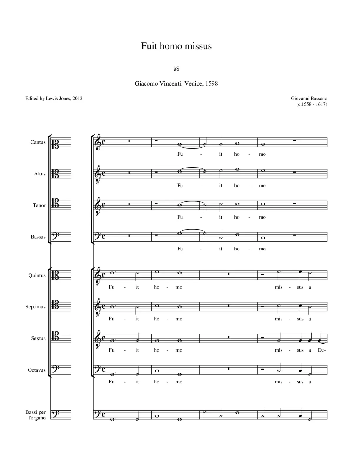 Fuit homo missus a 8 - Page 1