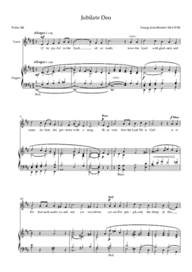 Jubilate Deo in D major