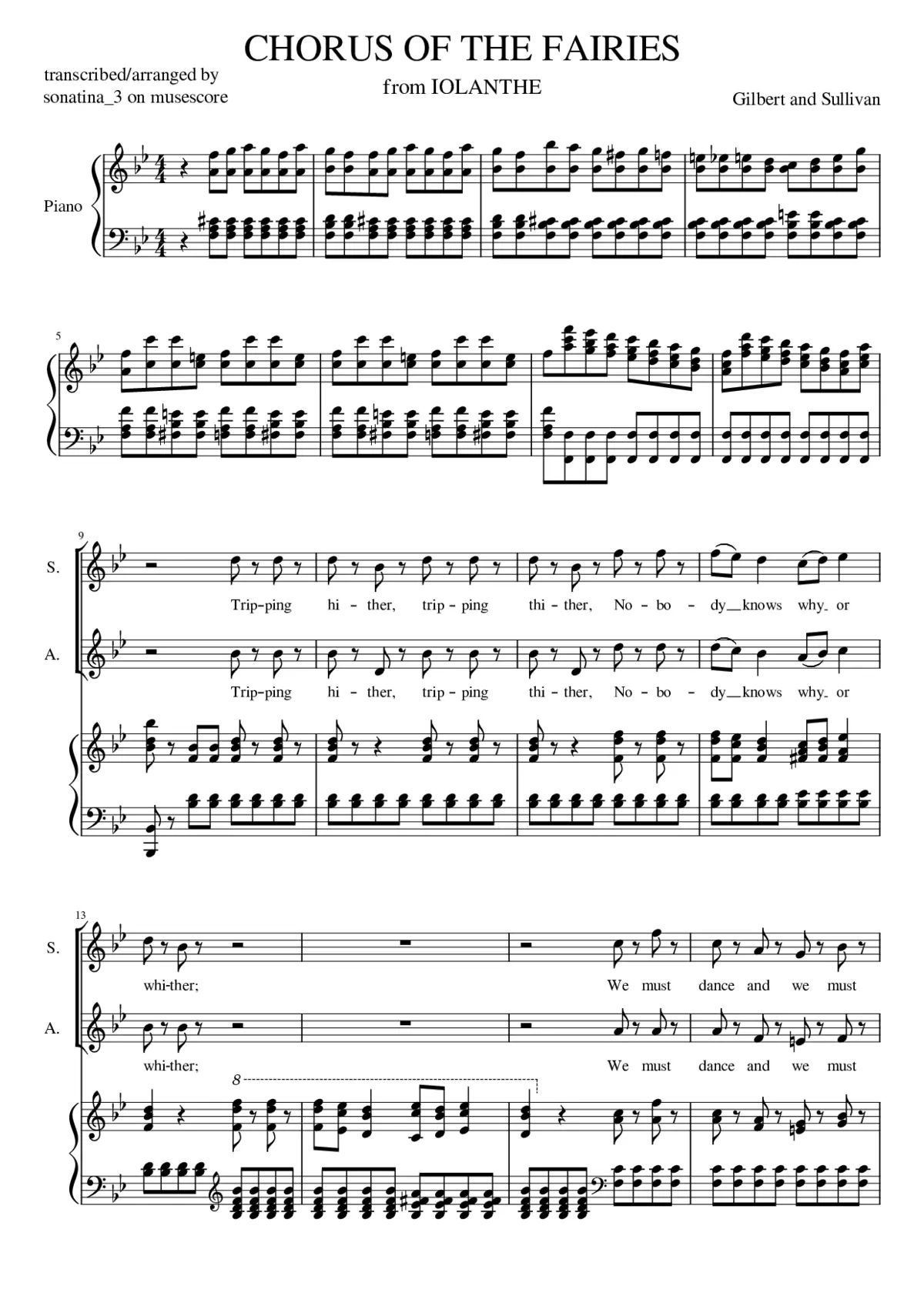 Chorus of the Fairies - Page 1