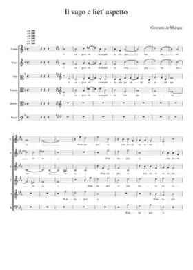 Il vago e liet' aspetto