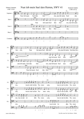 Nun lob, mein Seel, den Herren (Canzon), SWV 41