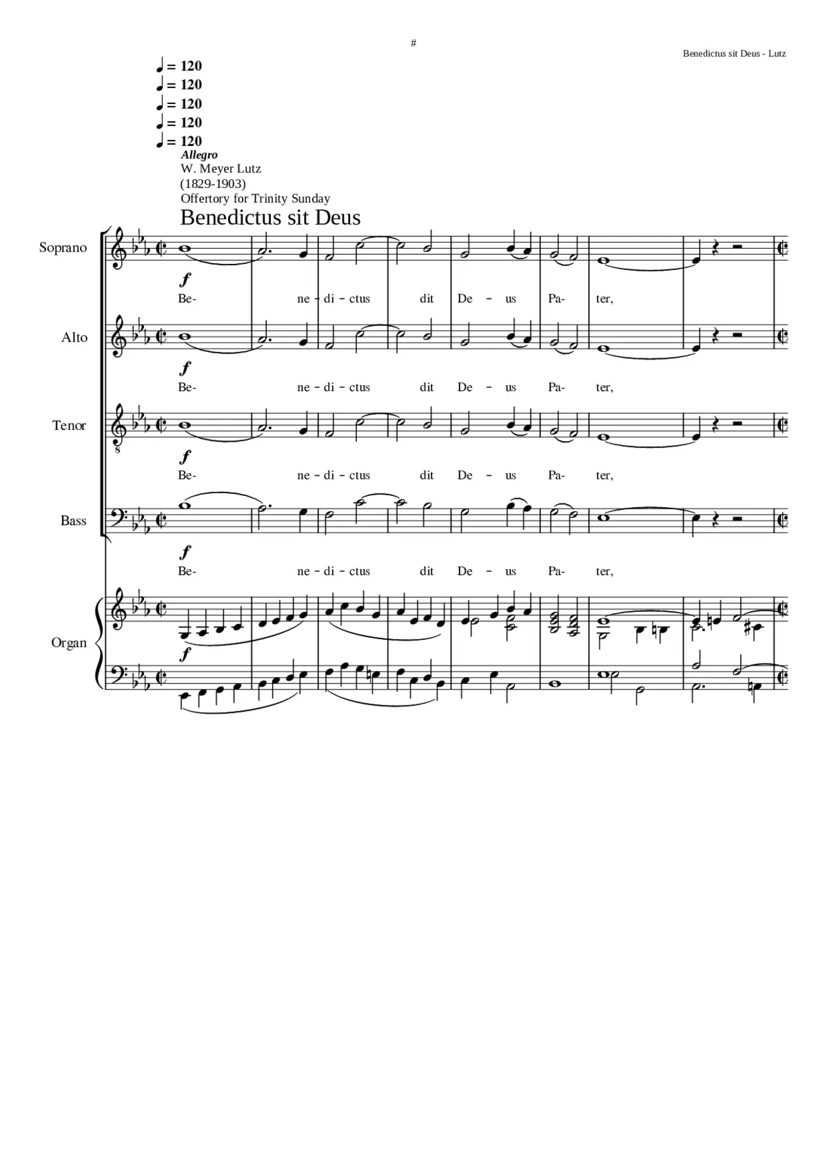 Benedictus sit Deus - Page 1