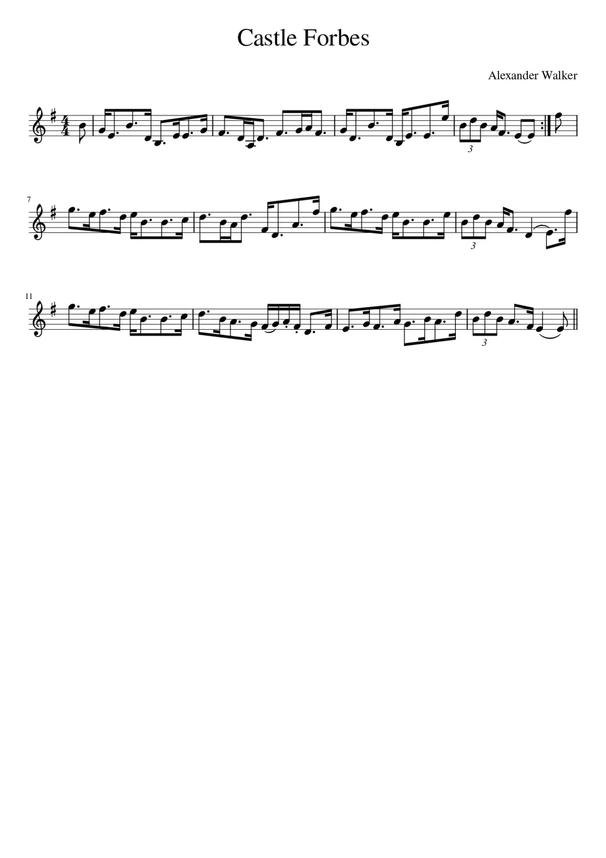 Castle Forbes - Page 1