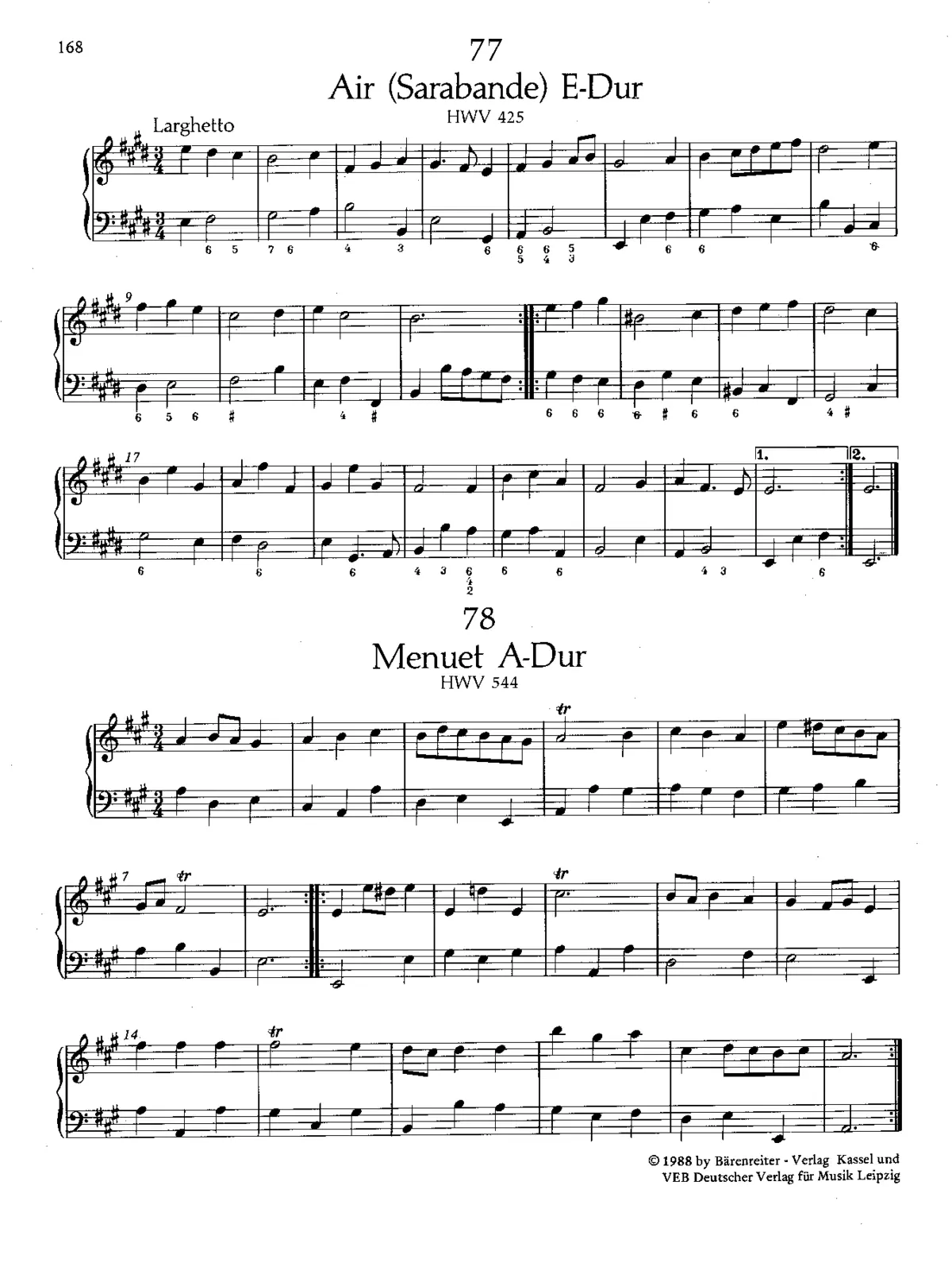 Air in E major - Page 1