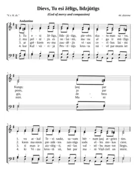 Dievs Tu esi (God of mercy)