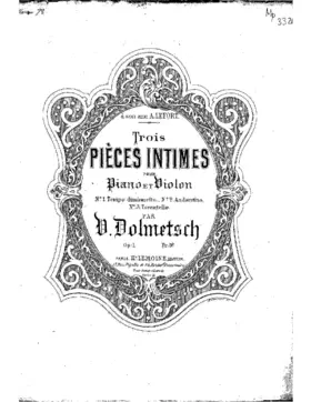 3 Pièces intimes