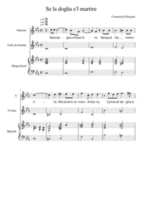 Se la doglia e'l martire