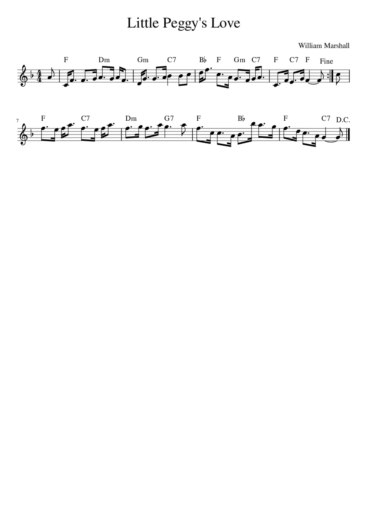 Little Peggy's Love - Page 1