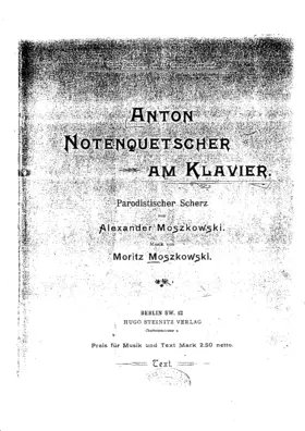Anton Notenquetscher am Klavier