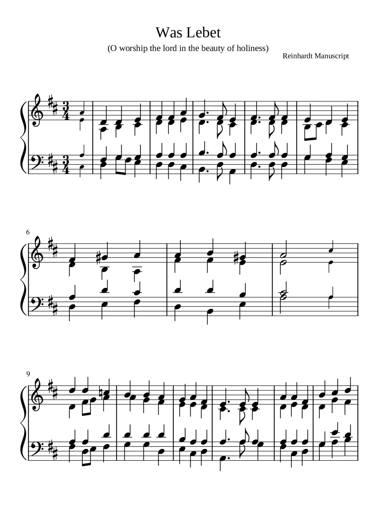 Was Lebet Was Schwebet - Page 1