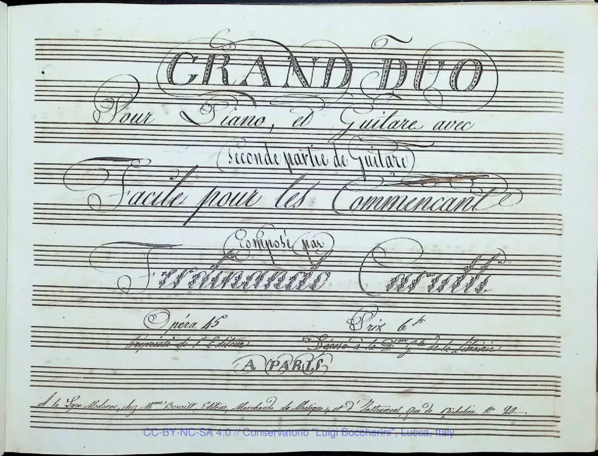 Grand Duo pour Piano et Guitare - Page 1