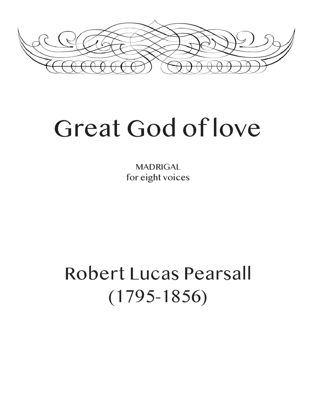 Great God of love - Page 1
