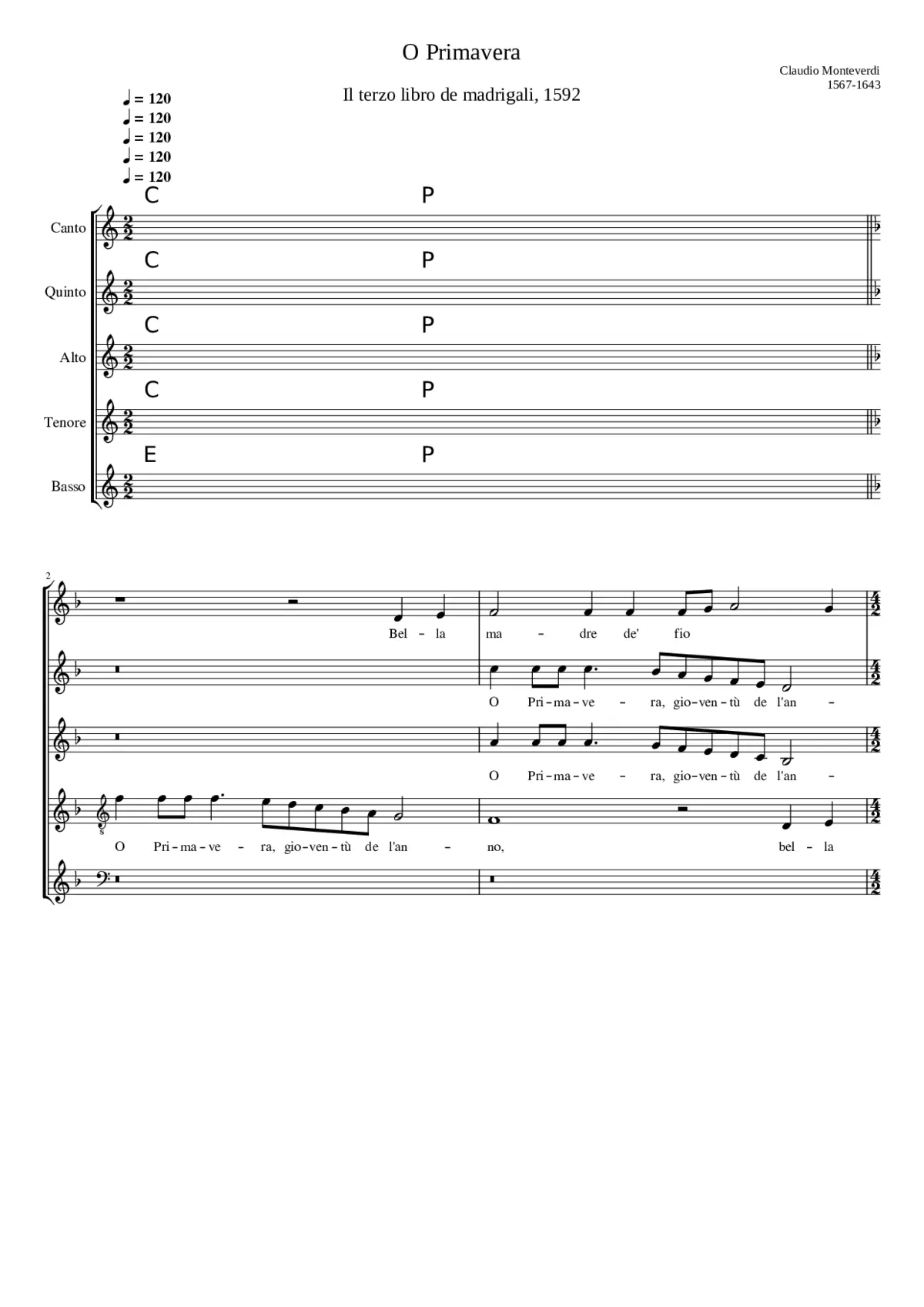 O primavera giovantù de l'anno - Page 1