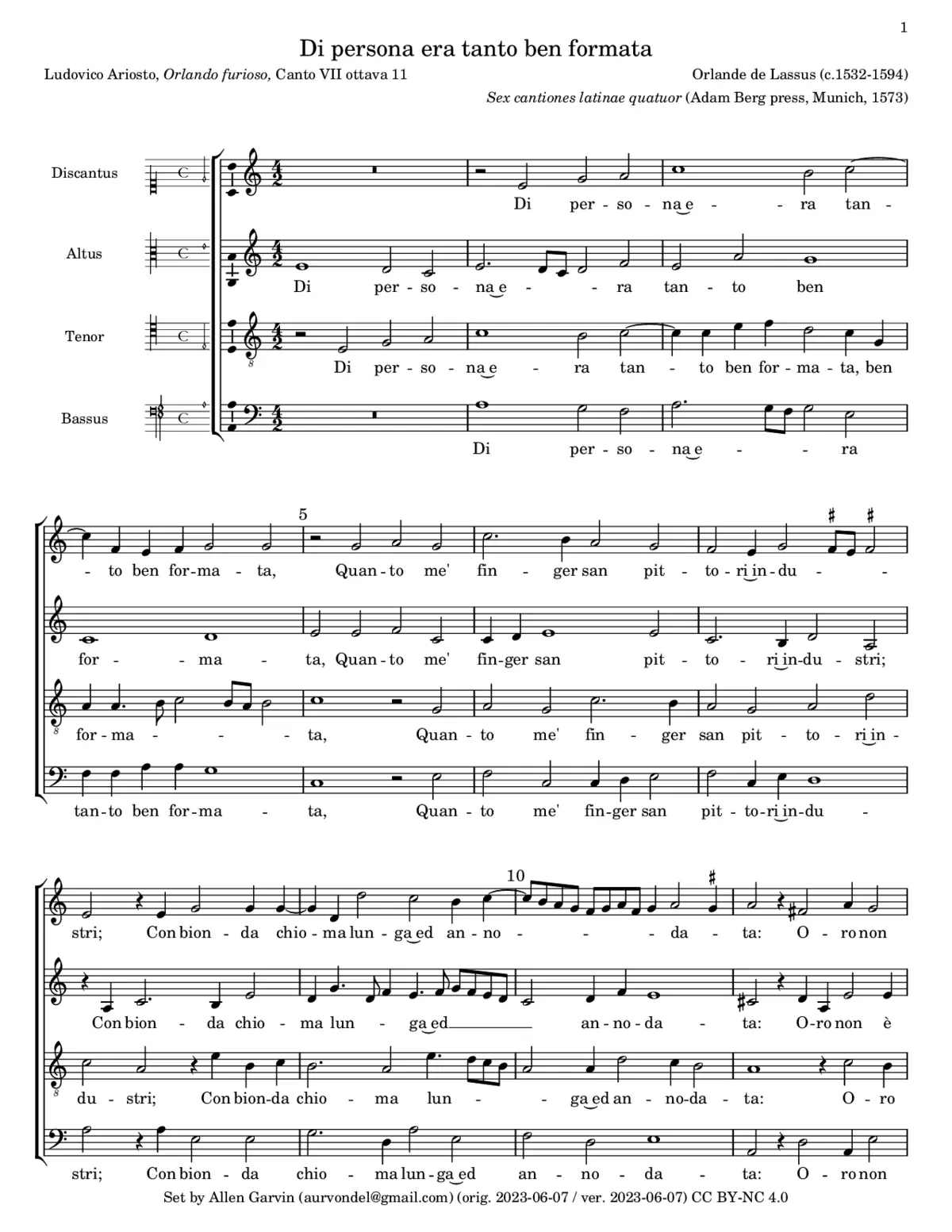 Di persona era tanto ben formata - Page 1