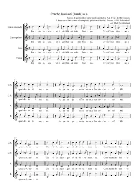 Perche lasciasti (lauda)