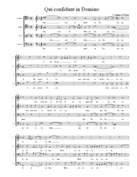 Qui confidunt in Domino