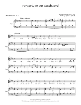 Forward! be our watchword