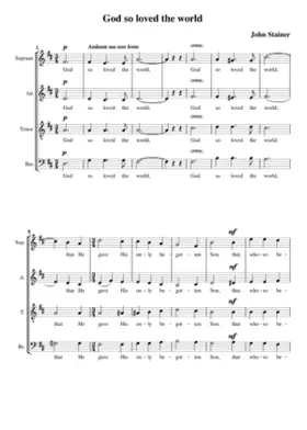 God so loved the world