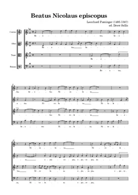 Beatus Nicolaus episcopus