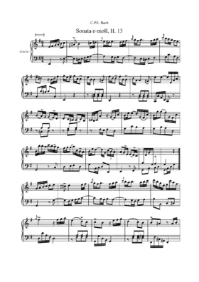 Keyboard Sonata in E minor