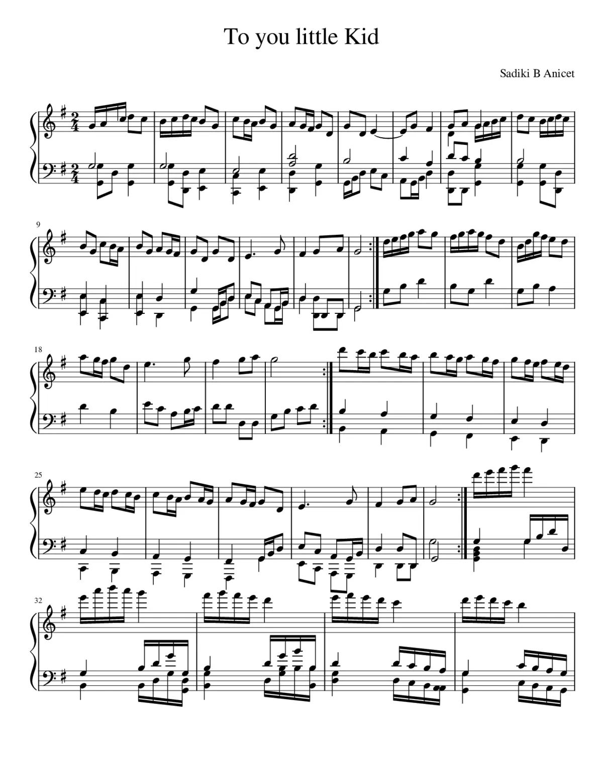 To you little Kid - Page 1