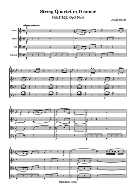 String Quartet in D minor, Hob.III:22, Op.9 No.4