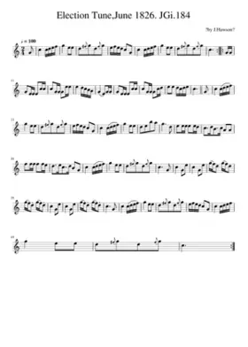 Election TuneJune 1826. JGi.184