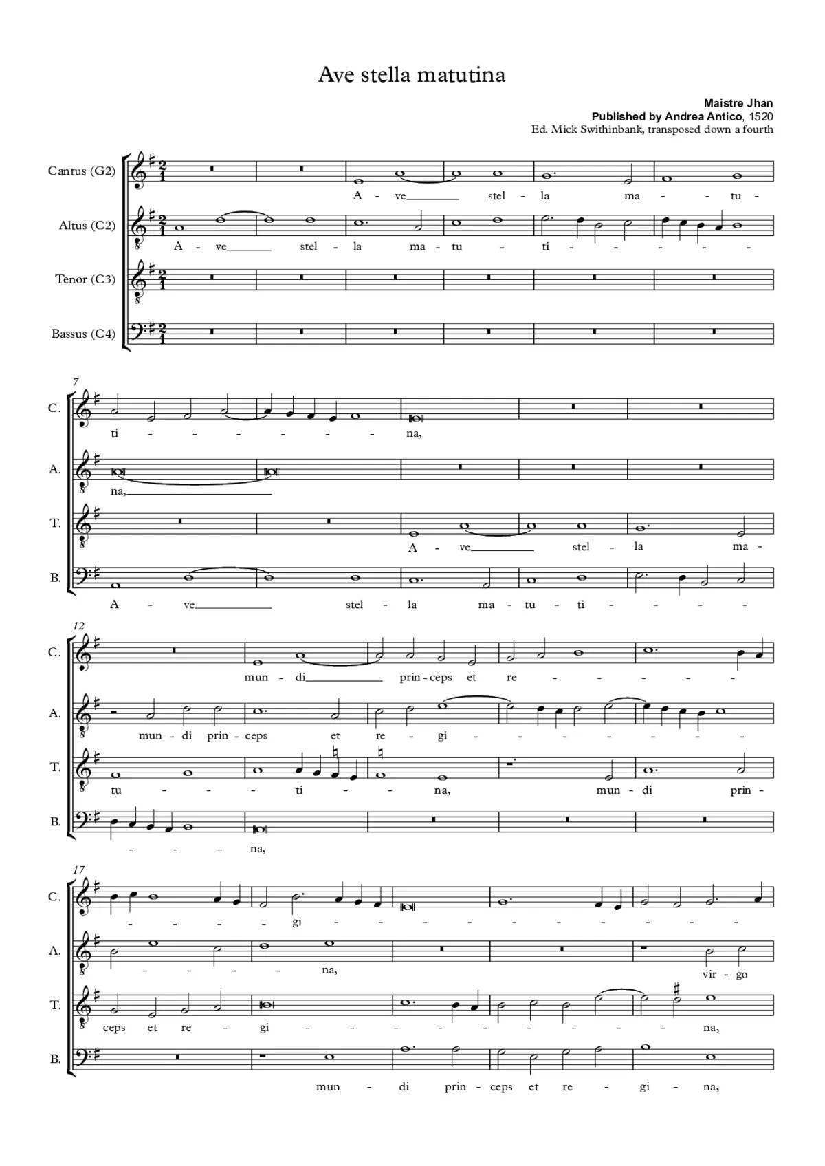Ave stella matutina - Page 1