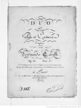 Duo pour Violon et Guitare