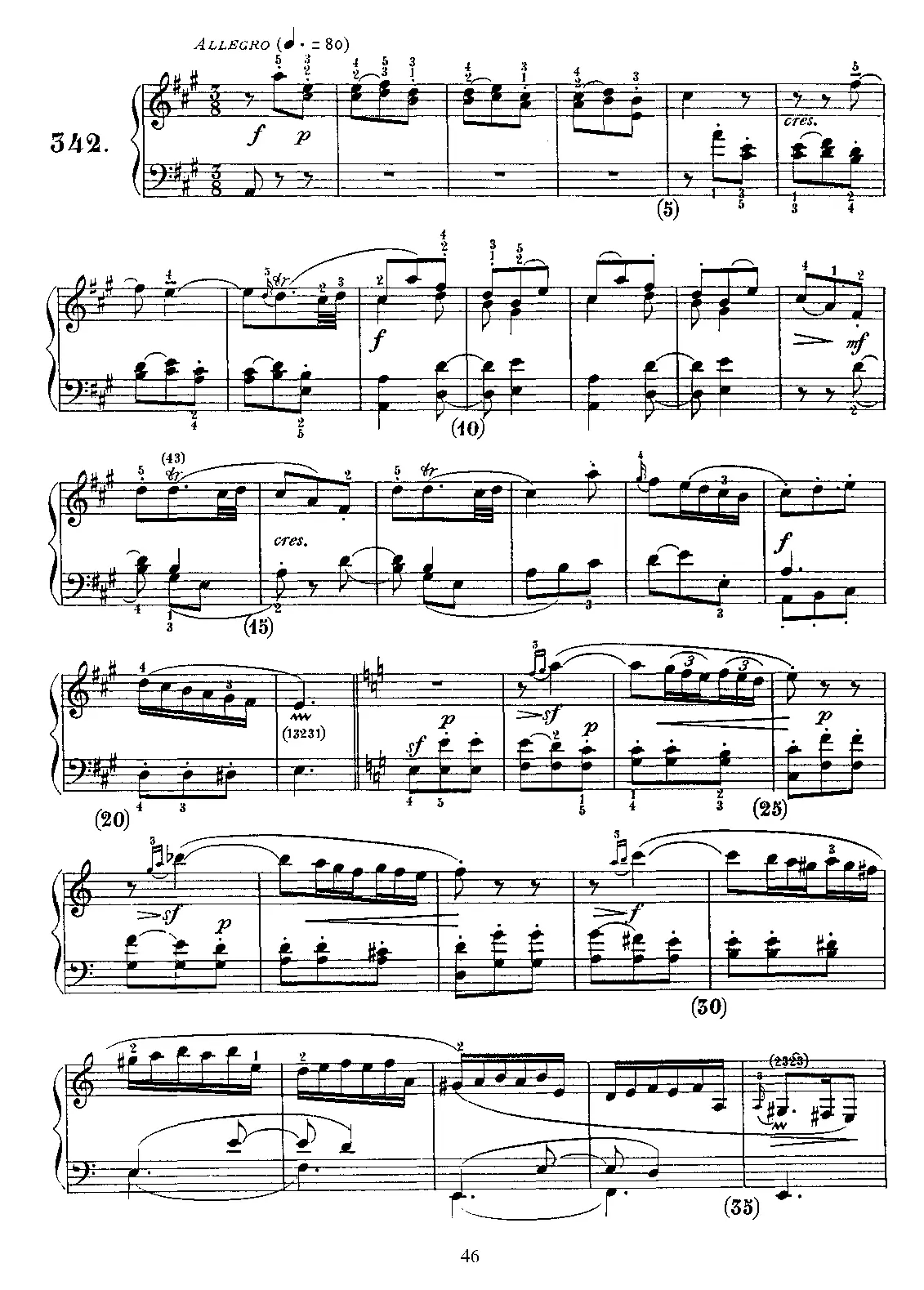 Keyboard Sonata in A major - Page 1