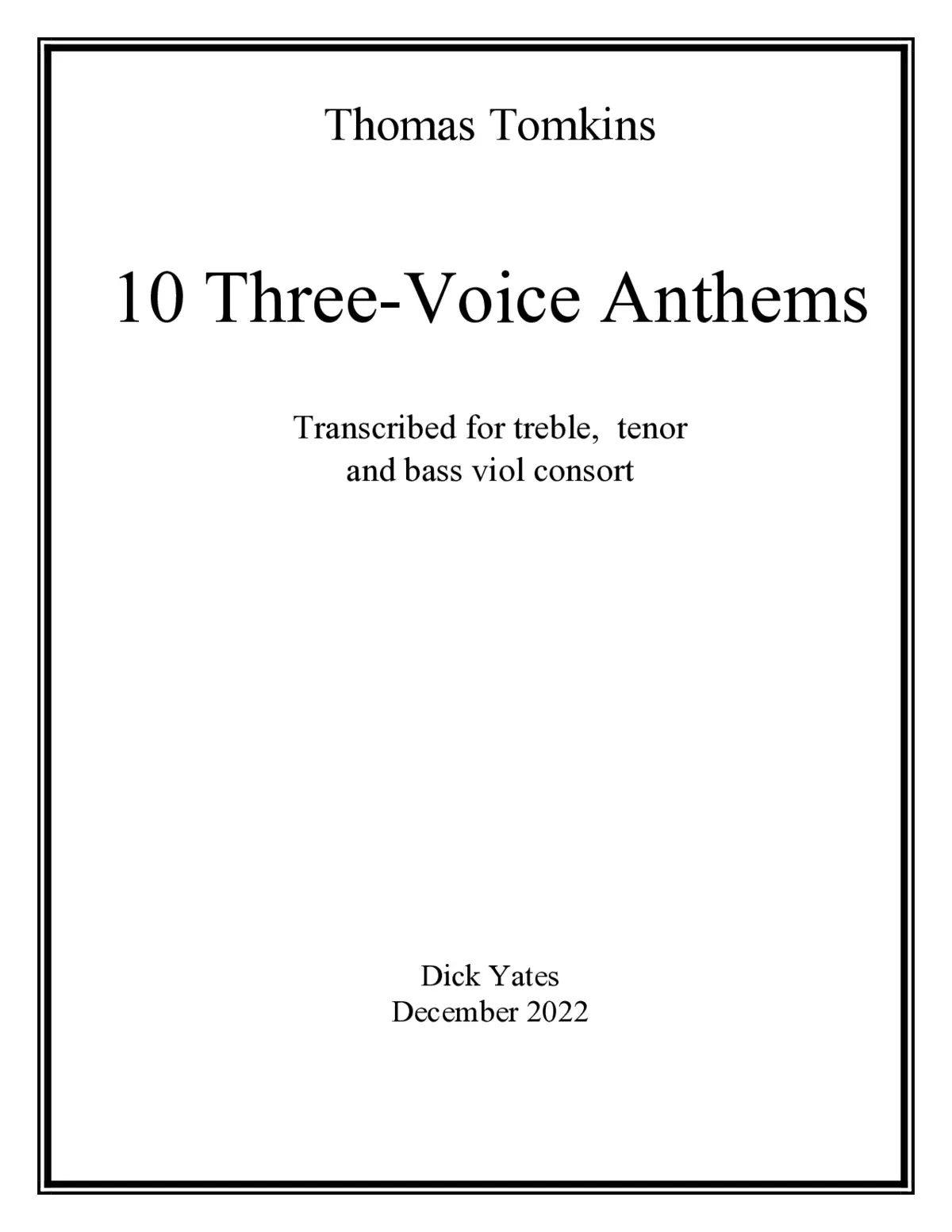 10 Three-Voice Anthems - Page 1